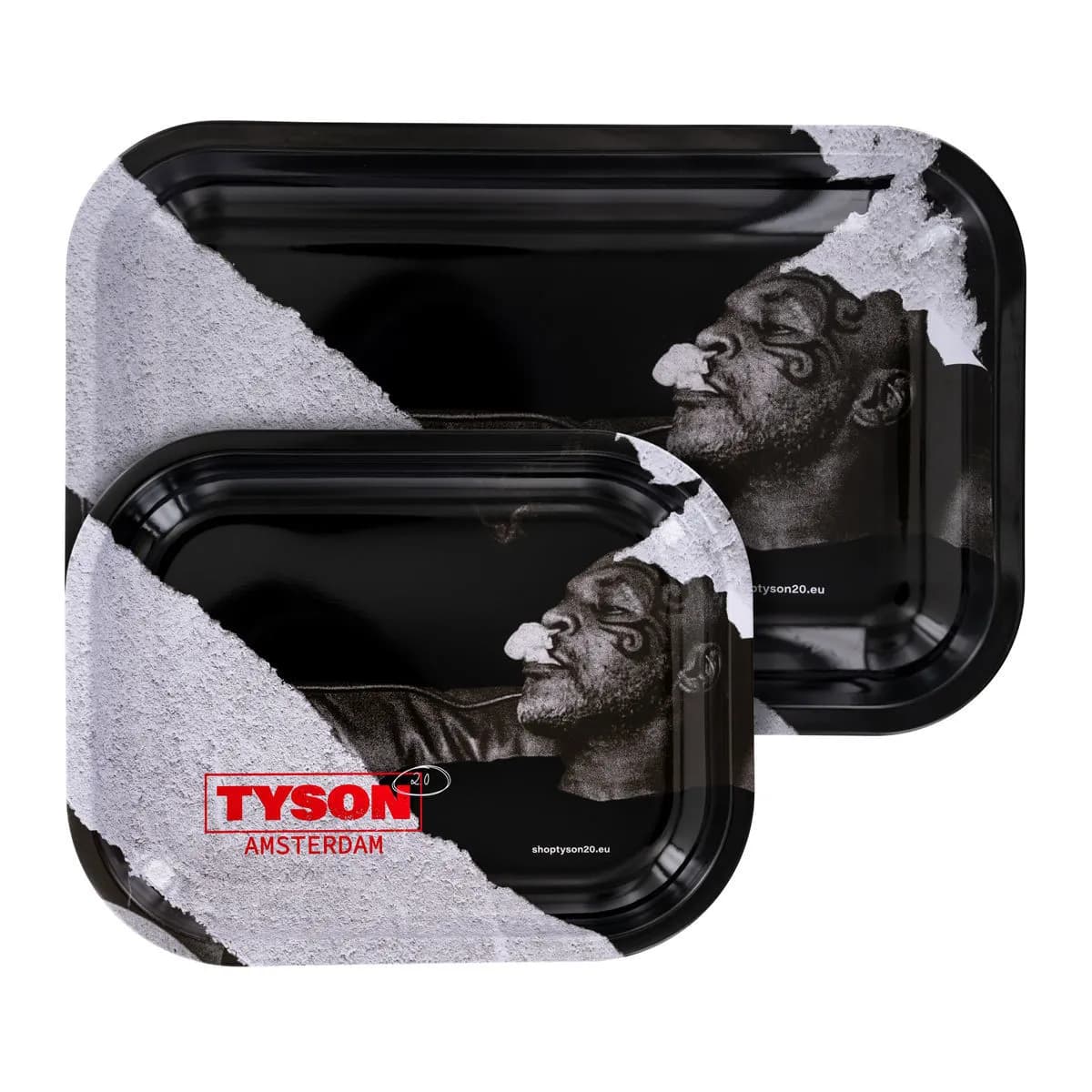 Tabuleiro de Enrolar em Metal Branco "Relaxing Mike"