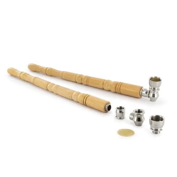 Cachimbo de Madeira com Metal Refinado