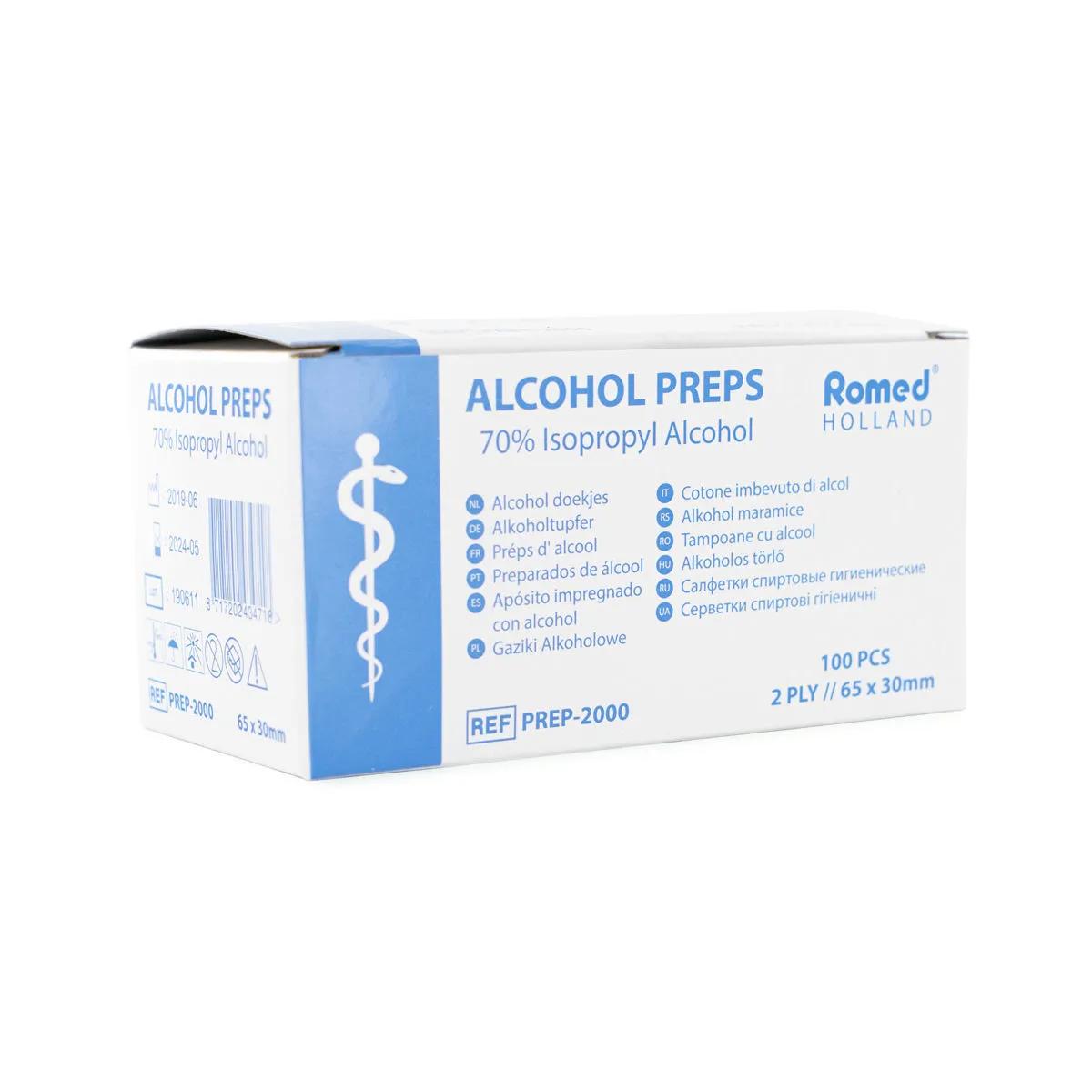 Toalhetes com álcool
