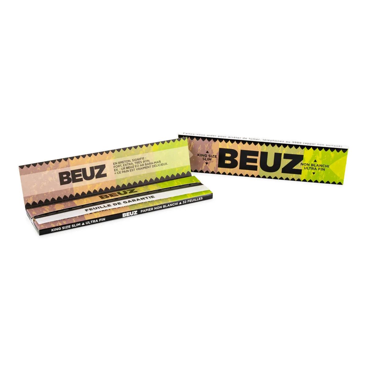BEUZ Mortalhas Não Branqueadas King Size Slim