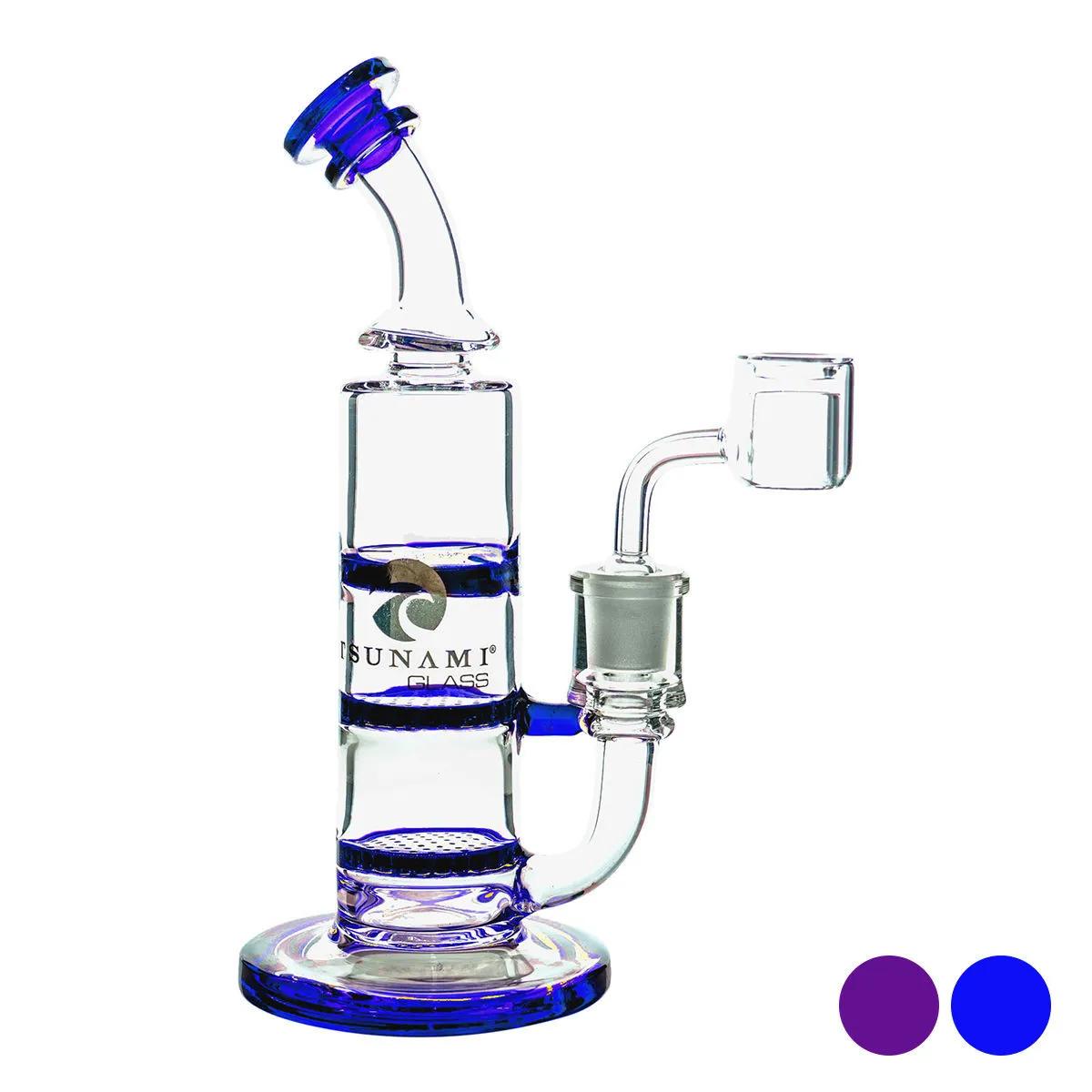 Dab Rig Turbina Dupla Honeycomb 8″ (Tsunami Glass)