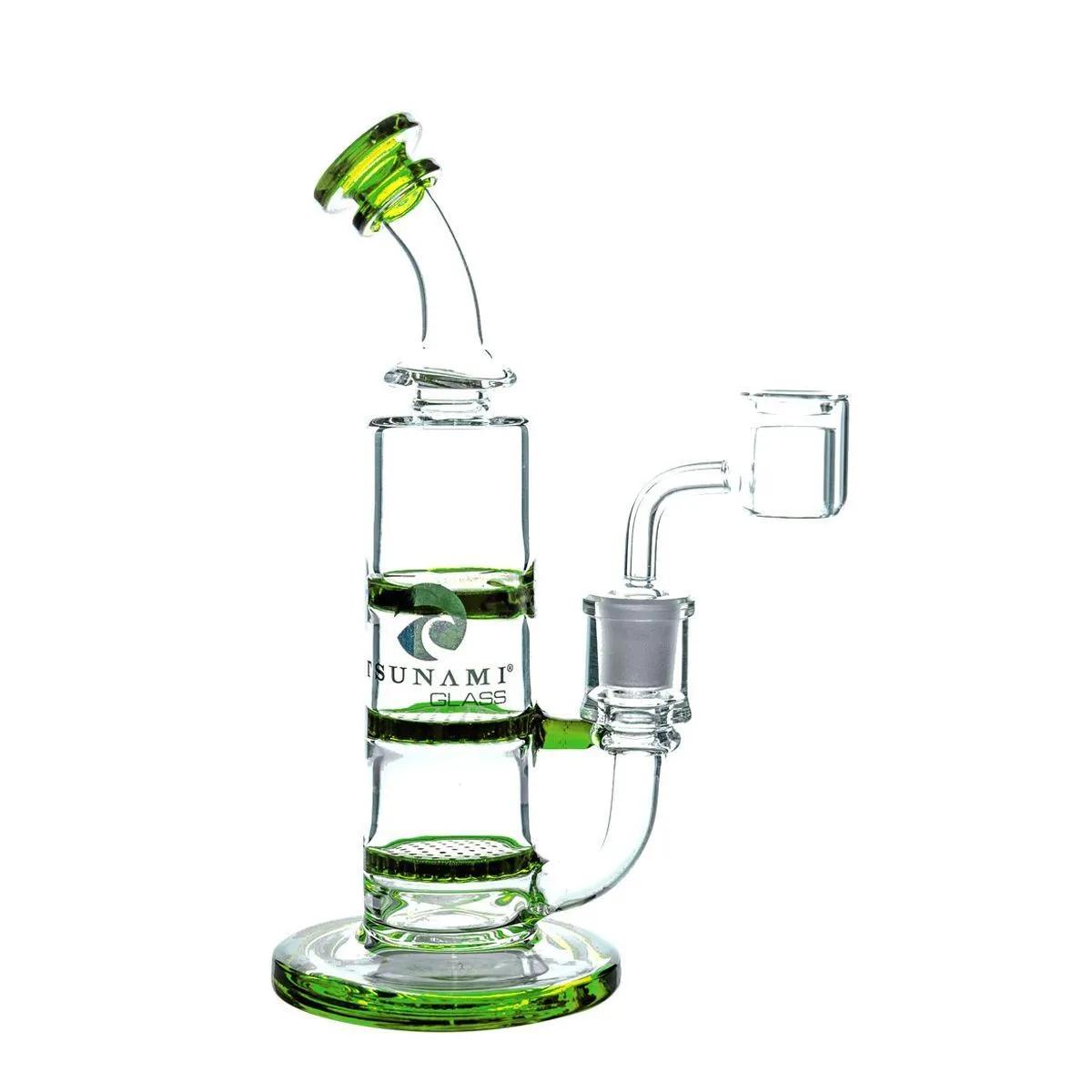 Dab Rig Turbina Dupla Honeycomb 8″ (Tsunami Glass)