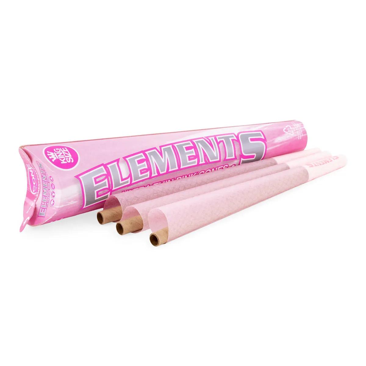 Cones Ultra-Finos Rosa Elements