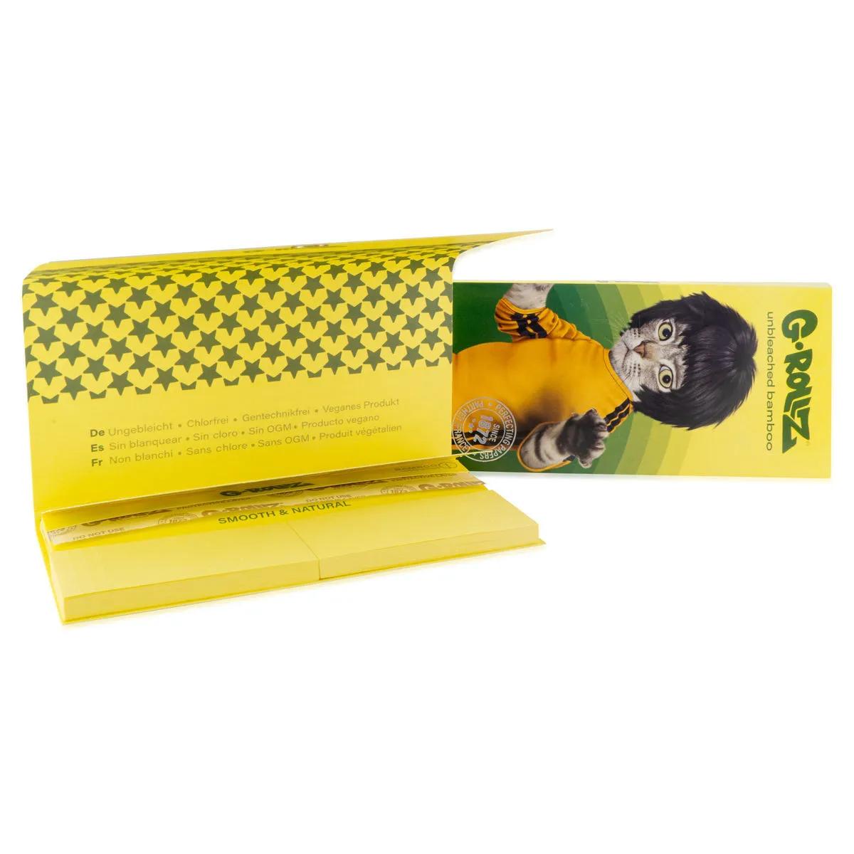 G-Rollz Mortalhas de Bambu Não Branqueadas + Filtros
