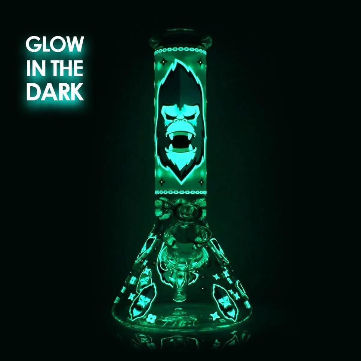 Bong Triplo Espesso Gorila Glow in the Dark