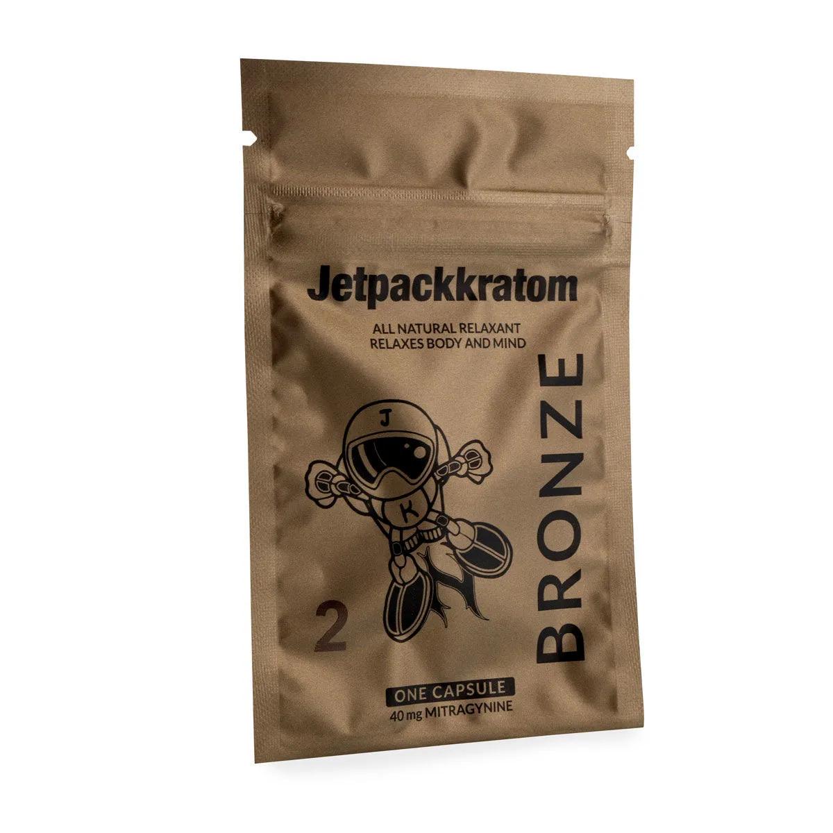 Jetpackkratom BRONZE Extrato 40mg - Cápsulas