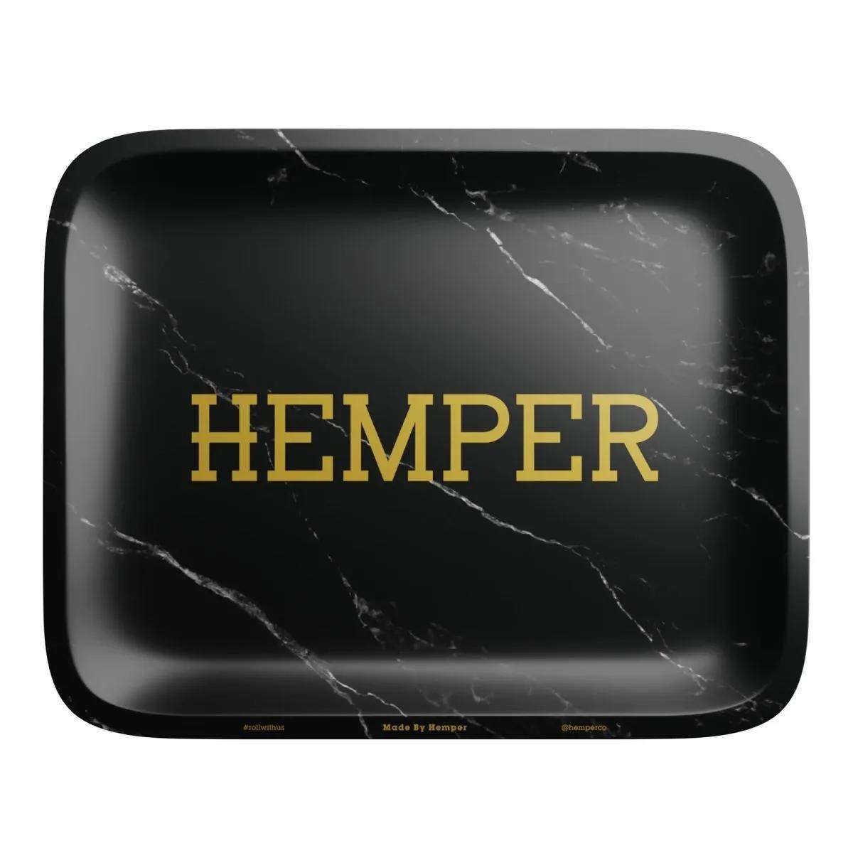 Tabuleiro para Enrolar Hemper Luxe Black Marble
