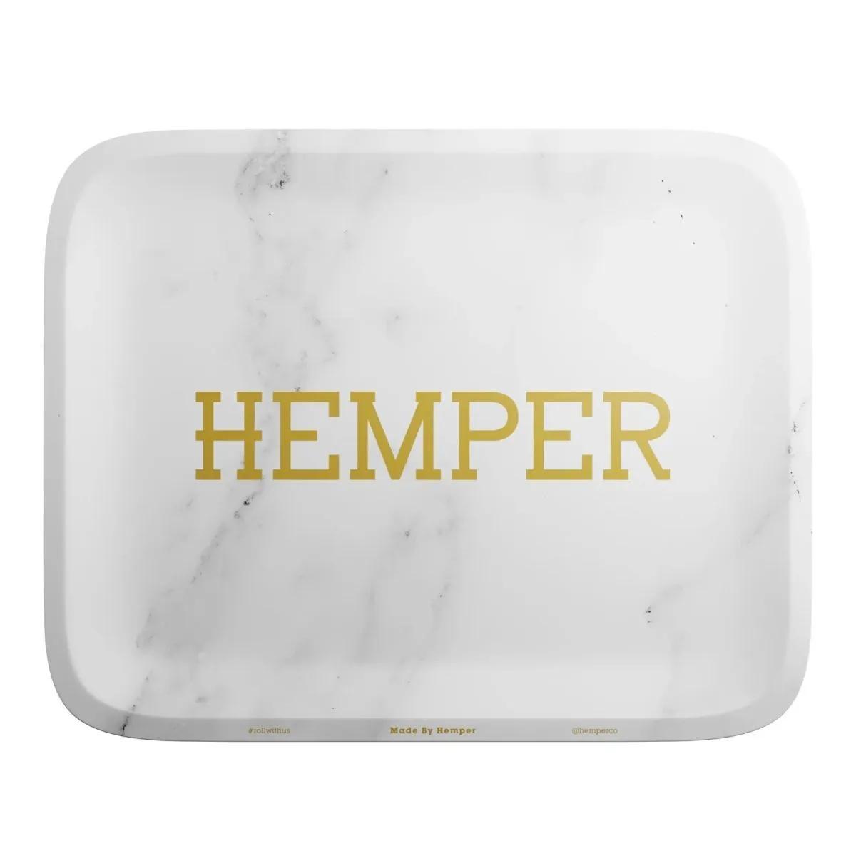 Tabuleiro para Enrolar Hemper Luxe Mármore Branco