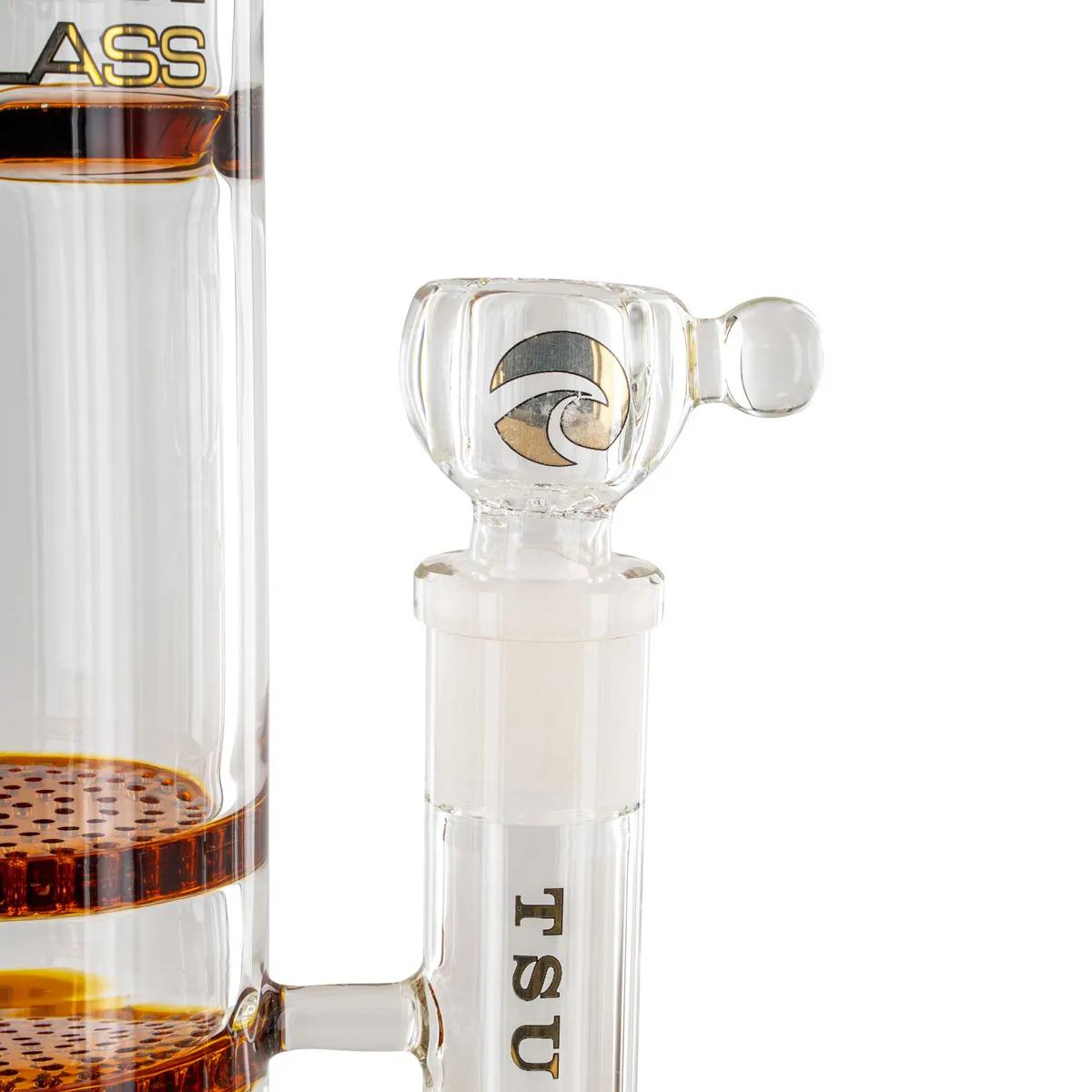 Bong Turbina Triplo Favo de Mel 18'' (Tsunami Glass)