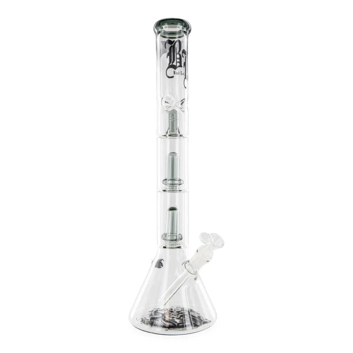Bong com Triplo Percolador Black Leaf