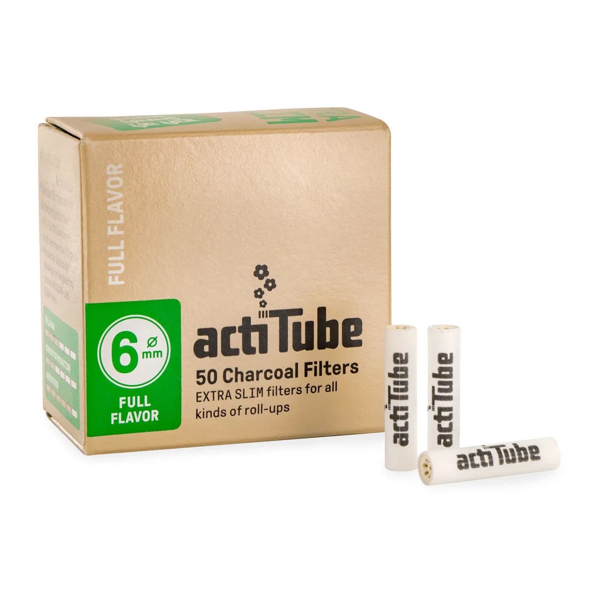 Filtros de carvão ativado Actitube 'Extra Slim'