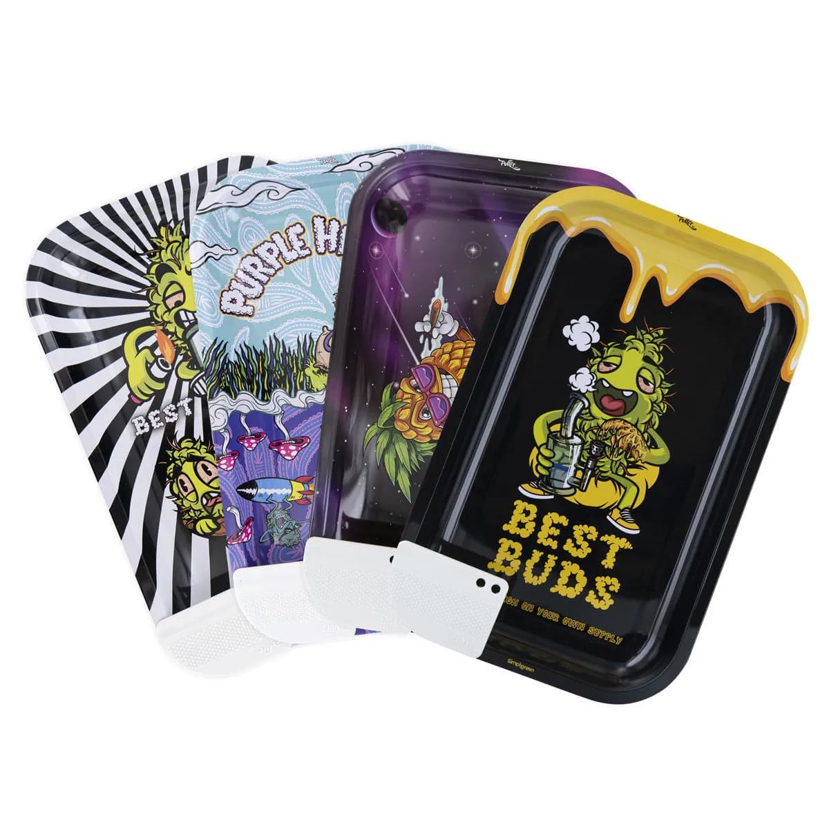 Tabuleiro para Enrolar em Metal Best Buds Grande