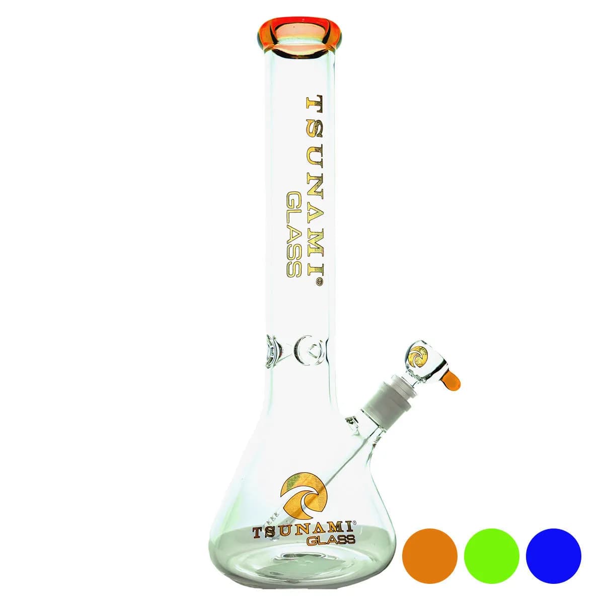 Bong Base Beaker com Porta-Gelo 15'' (Tsunami Glass)