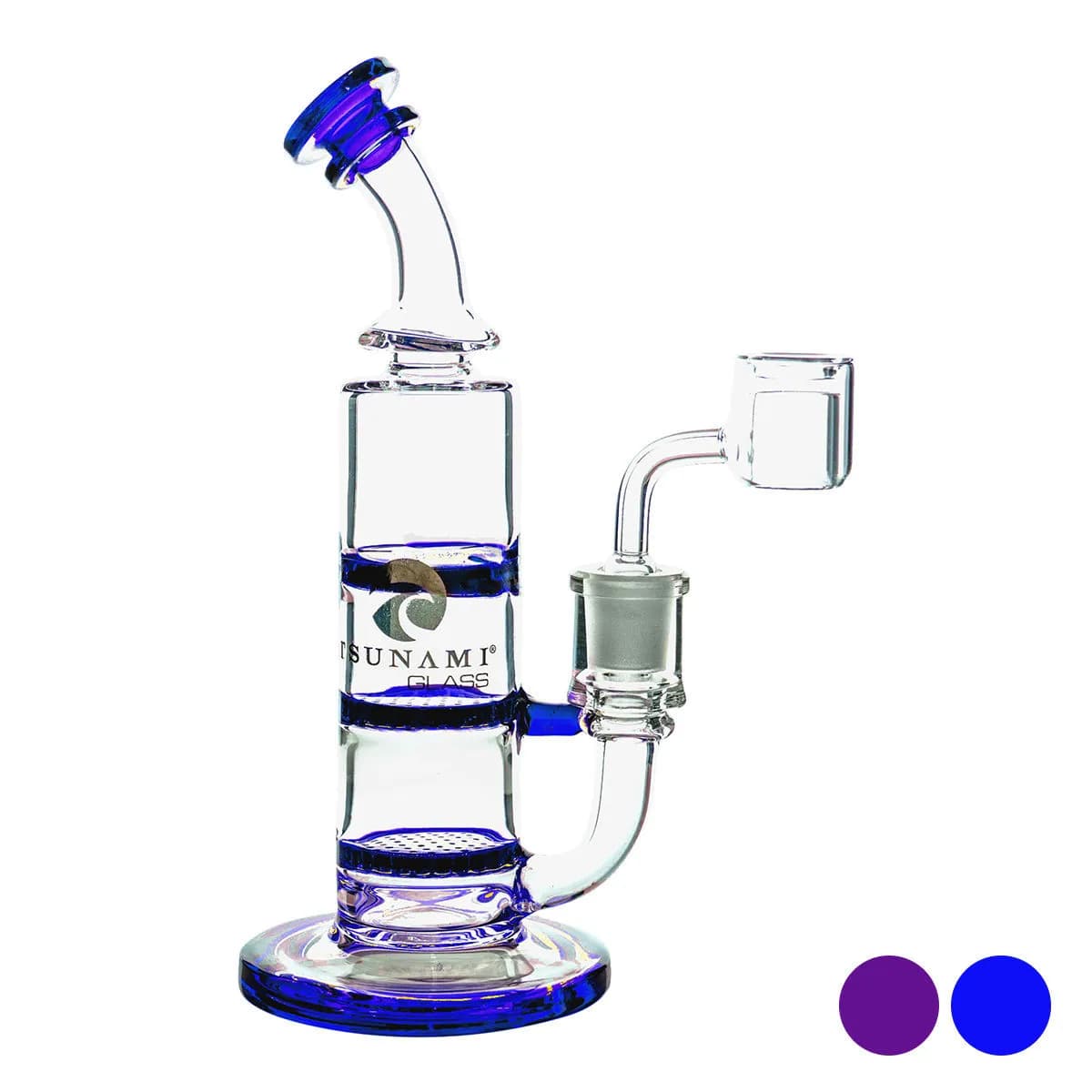 Dab Rig Turbina Dupla Honeycomb 8″ (Tsunami Glass)