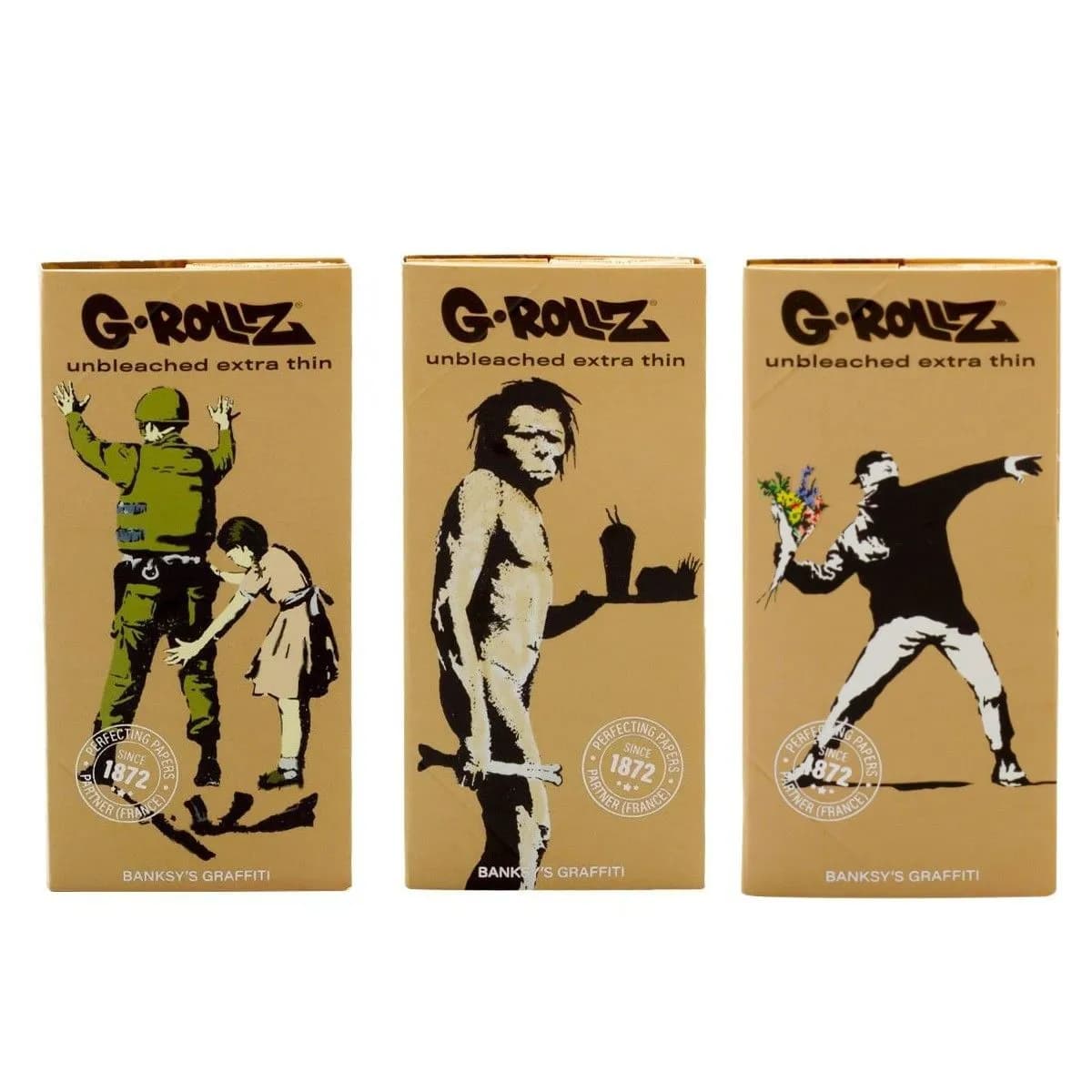 G-Rollz Mortalhas Não Branqueadas + Filtros e Tabuleiro