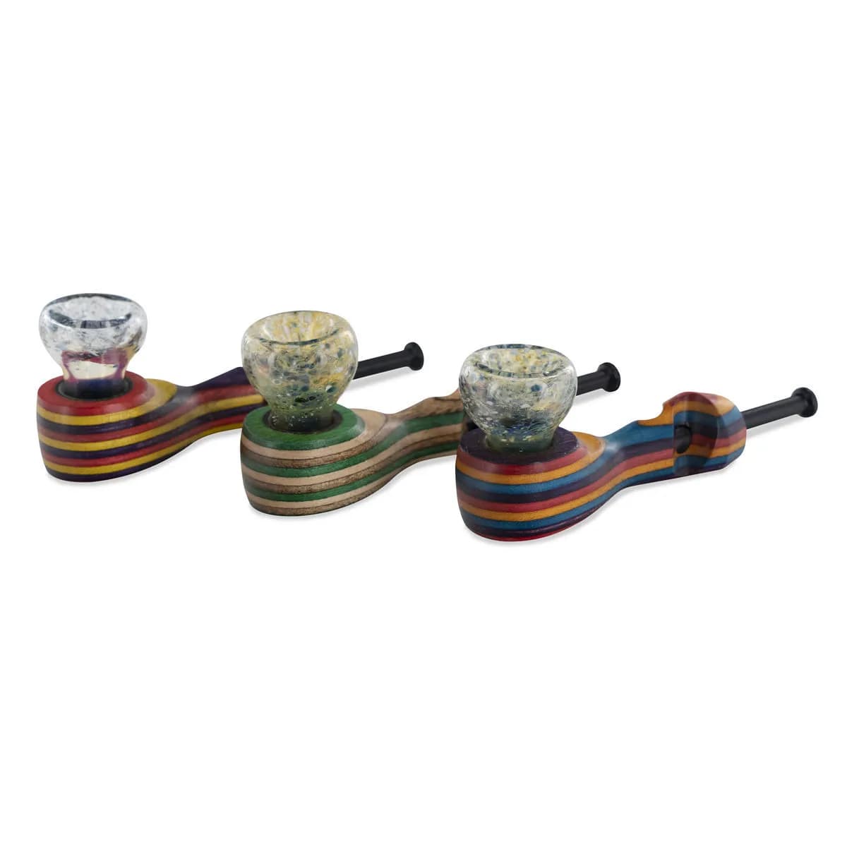 Cachimbo híbrido de vidro/madeira Sparkle