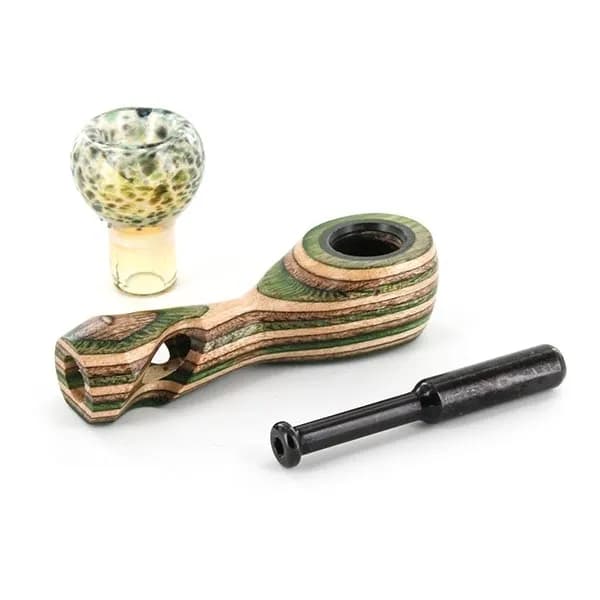 Cachimbo híbrido de vidro/madeira Sparkle