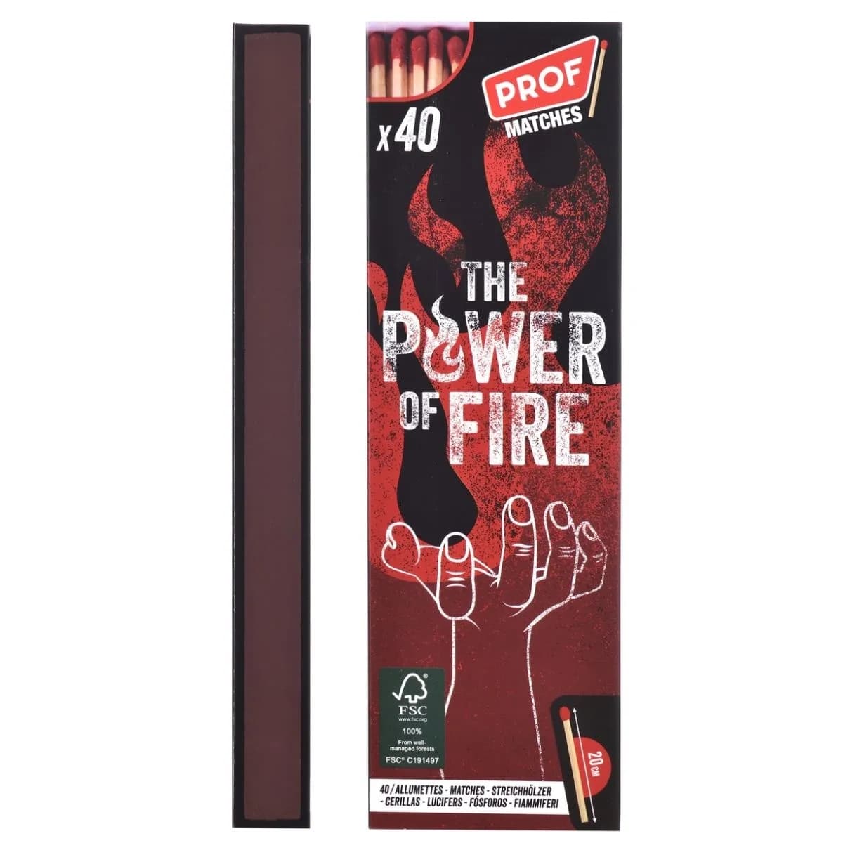 Fósforos 20cm (PROF) 40 unidades