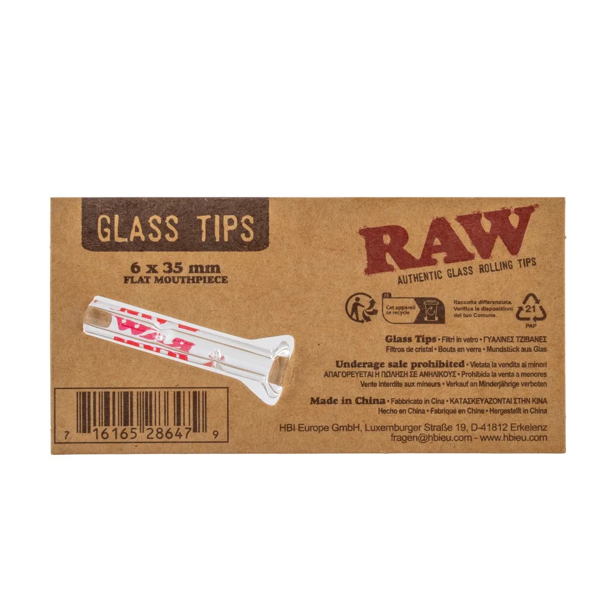 Piteira de Vidro RAW