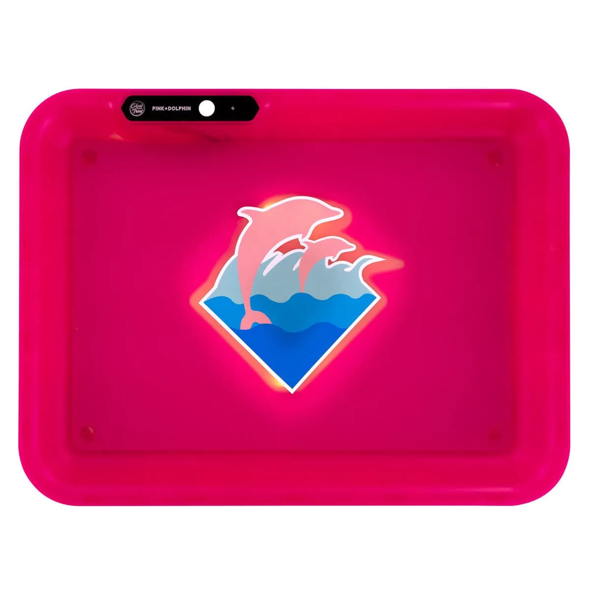Tabuleiro para Enrolar Golfinho Cor-de-Rosa com LED