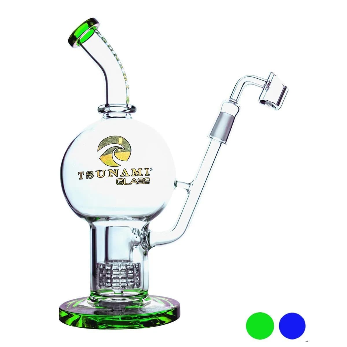 Dab Rig Globo Shower Head 11'' (Tsunami Glass)
