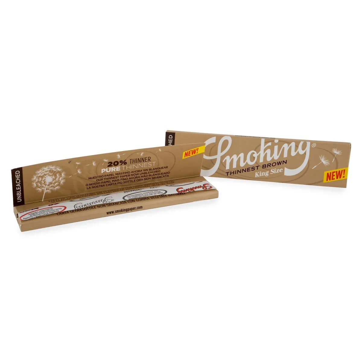 Smoking Mortalhas King Size Castanhas Ultrafinas