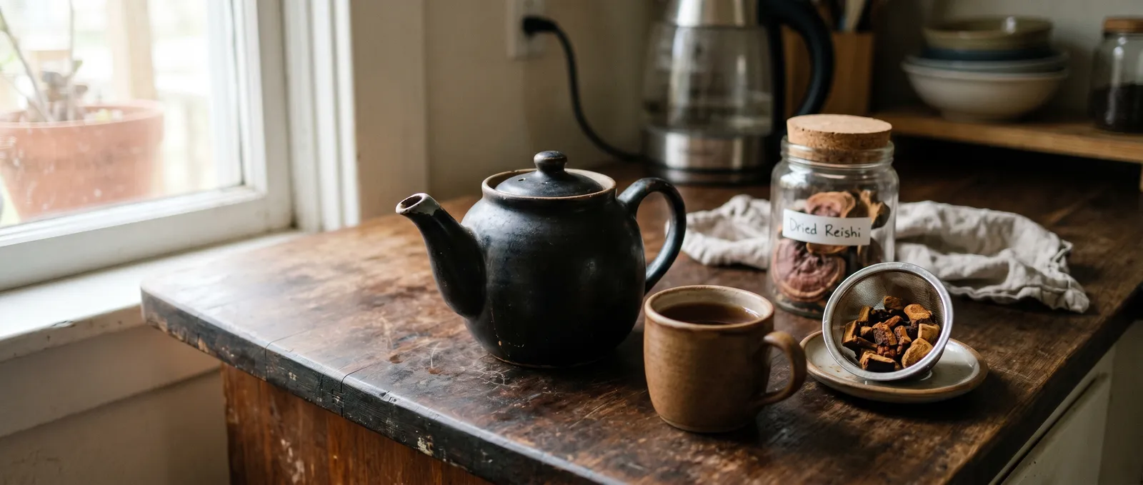 AZARIUS · Why Reishi Needs a Decoction, Not a Steep